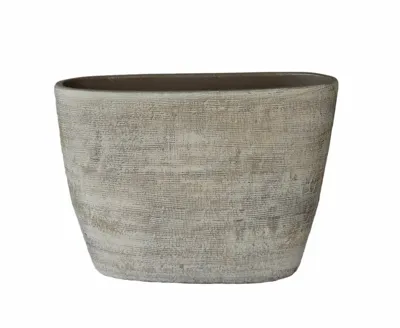 Schaal tokio ovl 52x17x37cm taupe