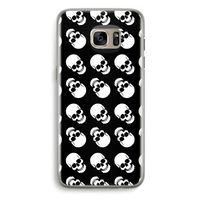 Musketon Skulls: Samsung Galaxy S7 Edge Transparant Hoesje