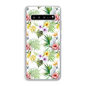 Gele kuif: Samsung Galaxy S10 5G Transparant Hoesje