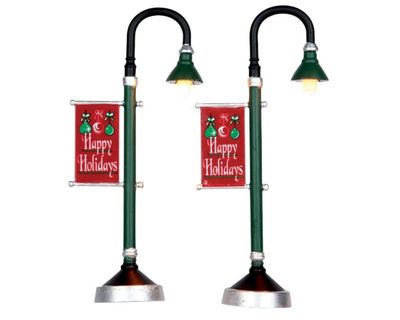 Kerstfiguur Municipal street lamp set of 2 b/o (4.5v) Lemax - Lemax Kerstfiguur Municipal street lamp set of 2 b/o (4.5v) Lemax - Lemax