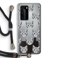 Kitten: Huawei P40 Pro Transparant Hoesje met koord
