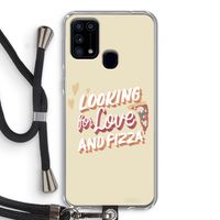Pizza is the answer: Samsung Galaxy M31 Transparant Hoesje met koord