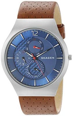 Horlogeband Skagen SKW6161 Leder Bruin 24mm