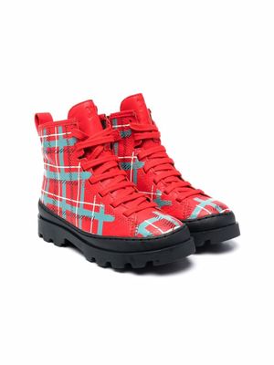Camper Kids bottines bicolores Brutus - Rouge