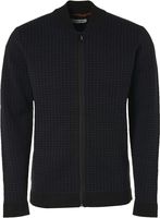 Pullover full zip double layer jacq black - thumbnail