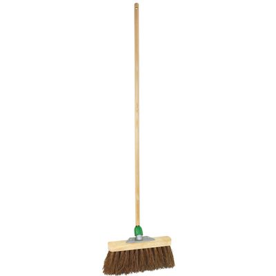 Buitenbezem - FSC hout - natuurvezel - 30 x 120 cm - tuinbezem