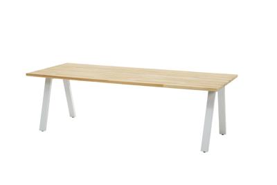 Taste by 4SO Ambassador teak tafel met frost grey onderstel 240 cm
