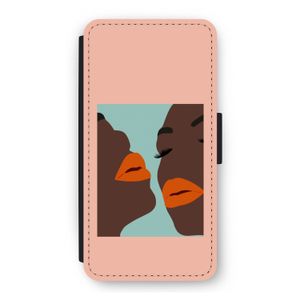 Orange lips: iPhone 12 Flip Hoesje