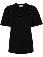 Murmur t-shirt à détail de brides - Noir - thumbnail