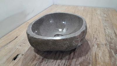 Rivierstenen waskom RM250313, 43x36x15 cm