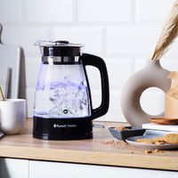 Russell Hobbs 26080-70 waterkoker 1,7 l Zwart, Transparant 2400 W - thumbnail