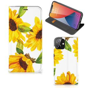 Smart Cover voor iPhone 12 | iPhone 12 Pro Zonnebloemen