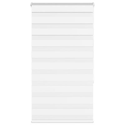 VidaXL Zebra rolgordijn 90x150 cm stofbreedte 85,9 cm polyester wit