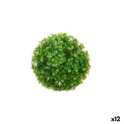 Decoratieve plant Ibergarden Plastic Blommor Lakens Klot 17 x 17 x 17 cm (12 Stuks)