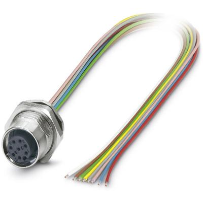 Phoenix Contact 1542732 Sensor/actuator inbouwconnector M12 Aantal polen (sensoren): 8 Bus, inbouw 0.50 m 1 stuk(s)