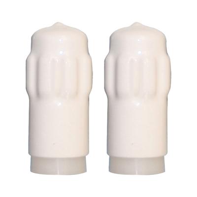QlinQ Deurbuffer - 2x - deurstopper - wit - kunststof - 65 x 40 mm