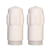 QlinQ Deurbuffer - 2x - deurstopper - wit - kunststof - 65 x 40 mm