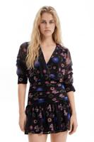 Korte gedrapeerde jurk M. Christian Lacroix - BLACK - XL