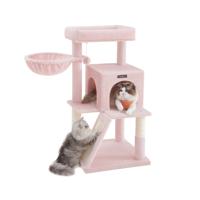 Kattenboom met groot platform, Pastelroze