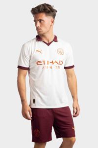 Manchester City Shirt Uit Senior 2023/2024 - Maat S - Kleur: WitPaarsOranje | Soccerfanshop