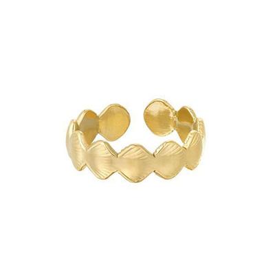 Ring met Schelpjes goudkleurig