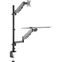 Neomounts DS90-325BL1 Monitor-tafelbeugel 43,2 cm (17) - 81,3 cm (32) Zwart In hoogte verstelbaar, Kantelbaar, Zwenkbaar, Roteerbaar