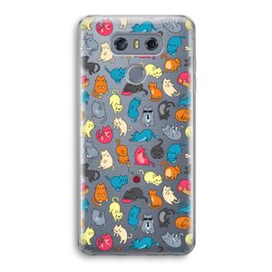Kleurrijke katten: LG G6 Transparant Hoesje