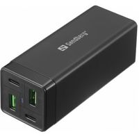 Sandberg 4in1 Charger 2xUSB-C 2xUSB 65W netvoeding & inverter Binnen Zwart