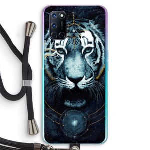 Darkness Tiger: Oppo A72 Transparant Hoesje met koord