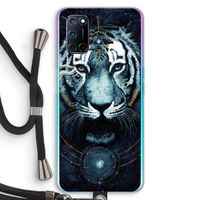 Darkness Tiger: Oppo A72 Transparant Hoesje met koord