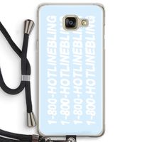 Hotline bling blue: Samsung Galaxy A5 (2016) Transparant Hoesje met koord