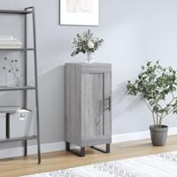 Dressoir 34,5x34x90 cm bewerkt hout grijs sonoma eikenkleurig - thumbnail