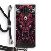 Hell Hound and Serpents: Samsung Galaxy J8 (2018) Transparant Hoesje met koord