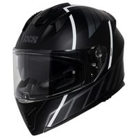 IXS IXS217 2.0, Integraalhelm, Mat Zwart Wit - thumbnail