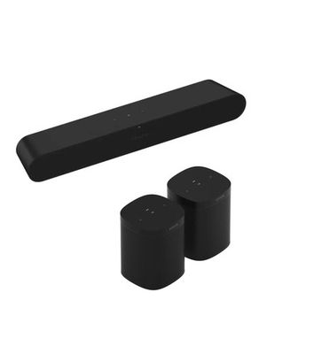 Sonos Ray 3.0 + One SL (2 x) Zwart Sonos Ray 3.0 + One SL (2 x) Zwart