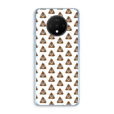 Poop emoji: OnePlus 7T Transparant Hoesje