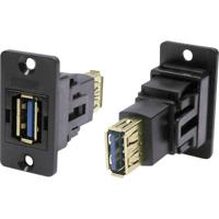 Adapter, Bus, inbouw USB-bus type A - USB-bus type A CP30605N Cliff 1 stuk(s)