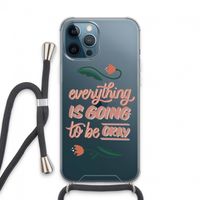 Optimistic flower girl: iPhone 13 Pro Max Transparant Hoesje met koord Optimistic flower girl: iPhone 13 Pro Max Transparant Hoesje met koord