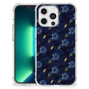 Doorzichtige Silicone Hoesje voor iPhone 13 Pro Max Voetbal