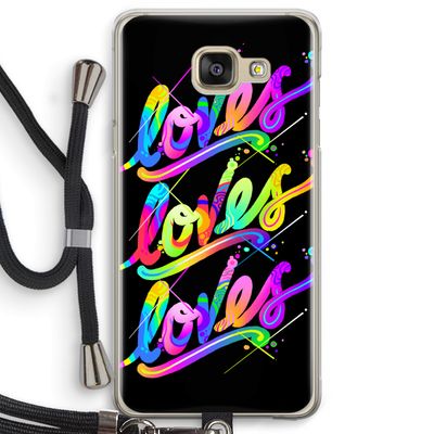 Loves: Samsung Galaxy A5 (2016) Transparant Hoesje met koord