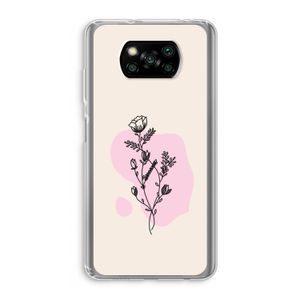 Roses are red: Xiaomi Poco X3 NFC Transparant Hoesje
