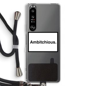 Ambitchious: Sony Xperia 1 III Transparant Hoesje met koord