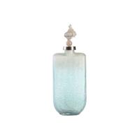 Vaas DKD Home Decor Blauw Aluminium Kristal Schelp Mediterrane 9 x 17 x 43 cm
