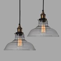 Glazen lampenkap &apos;Licata&apos; E27 traditioneel 25 cm Retro
