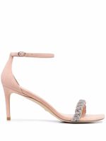 Stuart Weitzman sandales Nudistcurve 75 mm à brides tressées - Tons neutres - thumbnail