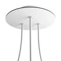 Ronde plafondkap wit minimalistisch 200mm 3 uit