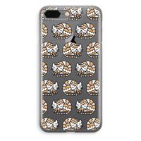 Slapende poes: iPhone 8 Plus Transparant Hoesje