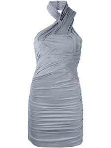 Alexander Wang robe froncée à dos-nu - Gris