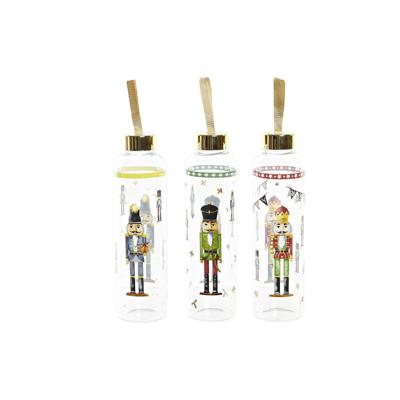 Fles DKD Home Decor Notenkraker Kristal PVC (550 ml) (3 Stuks)
