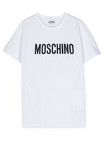 Moschino Kids robe à logo imprimé - Blanc - thumbnail